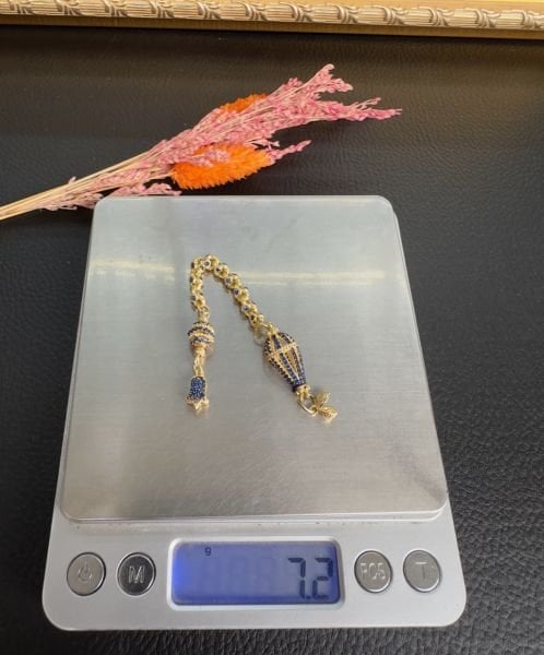 Diamond Model Altın Yaldız Kaplama Gümüş Püskül