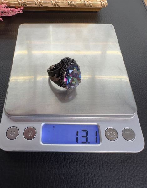Mistik Topaz Zülfikar Model Gümüş Yüzük