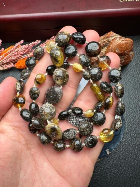 Damla Kehribar Yetişkin Kolye