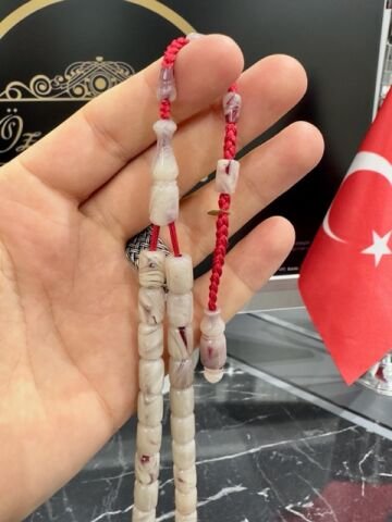 Kapsül Model Beyaz Renk Hareli Katalin Tesbih