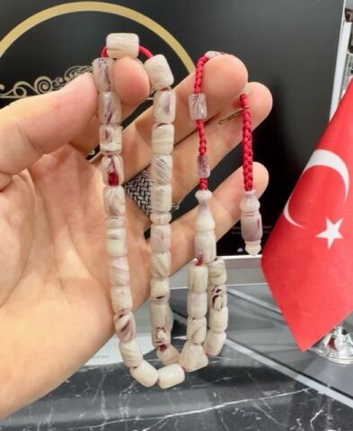 Kapsül Model Beyaz Renk Hareli Katalin Tesbih