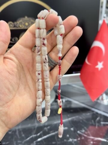 Kapsül Model Beyaz Renk Hareli Katalin Tesbih
