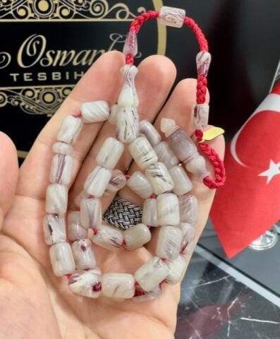 Kapsül Model Beyaz Renk Hareli Katalin Tesbih