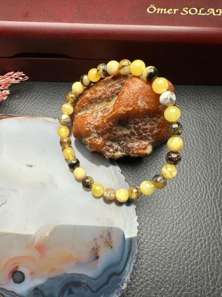 Damla Kehribar Bileklik