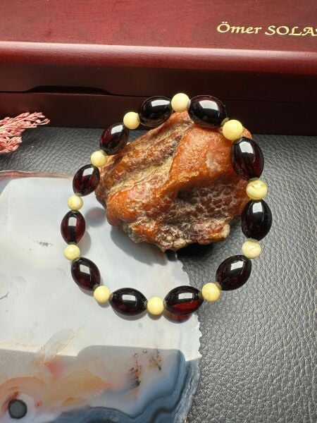 Damla Kehribar Bileklik