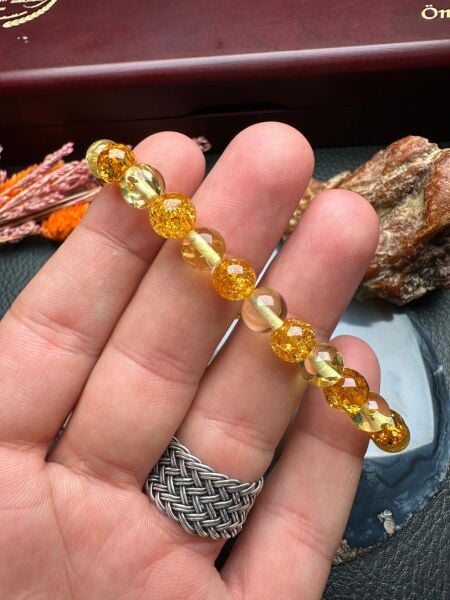 Damla Kehribar Bileklik