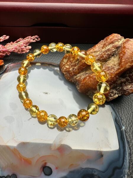 Damla Kehribar Bileklik