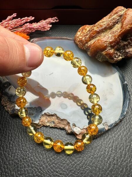 Damla Kehribar Bileklik