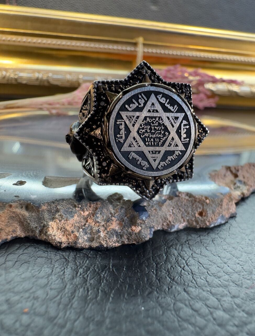 Davut Yıldızı Model Gümüş Yüzük