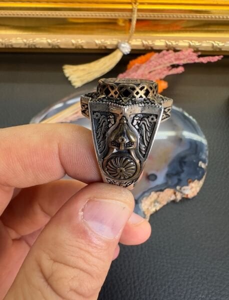 Davut Yıldızı Model Gümüş Yüzük