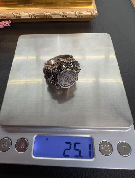 Davut Yıldızı Model Gümüş Yüzük