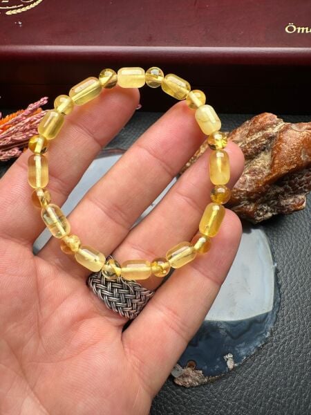 Damla Kehribar Bileklik