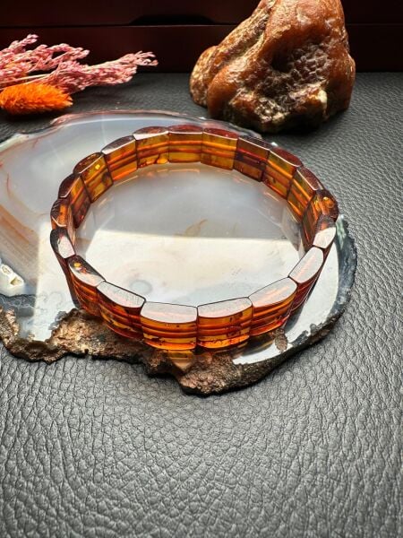 Damla Kehribar Bileklik