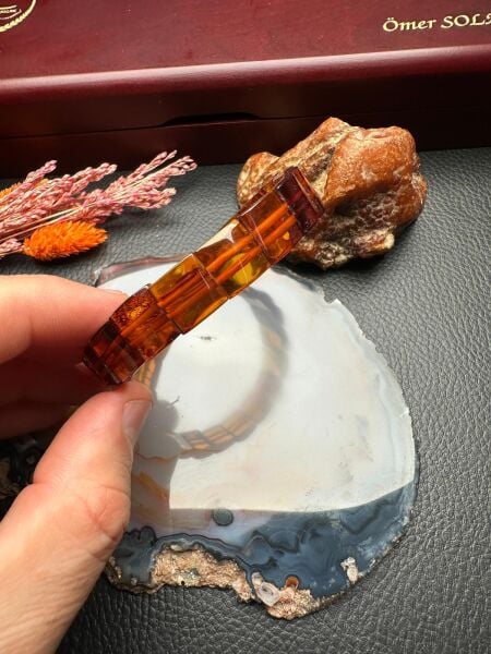 Damla Kehribar Bileklik