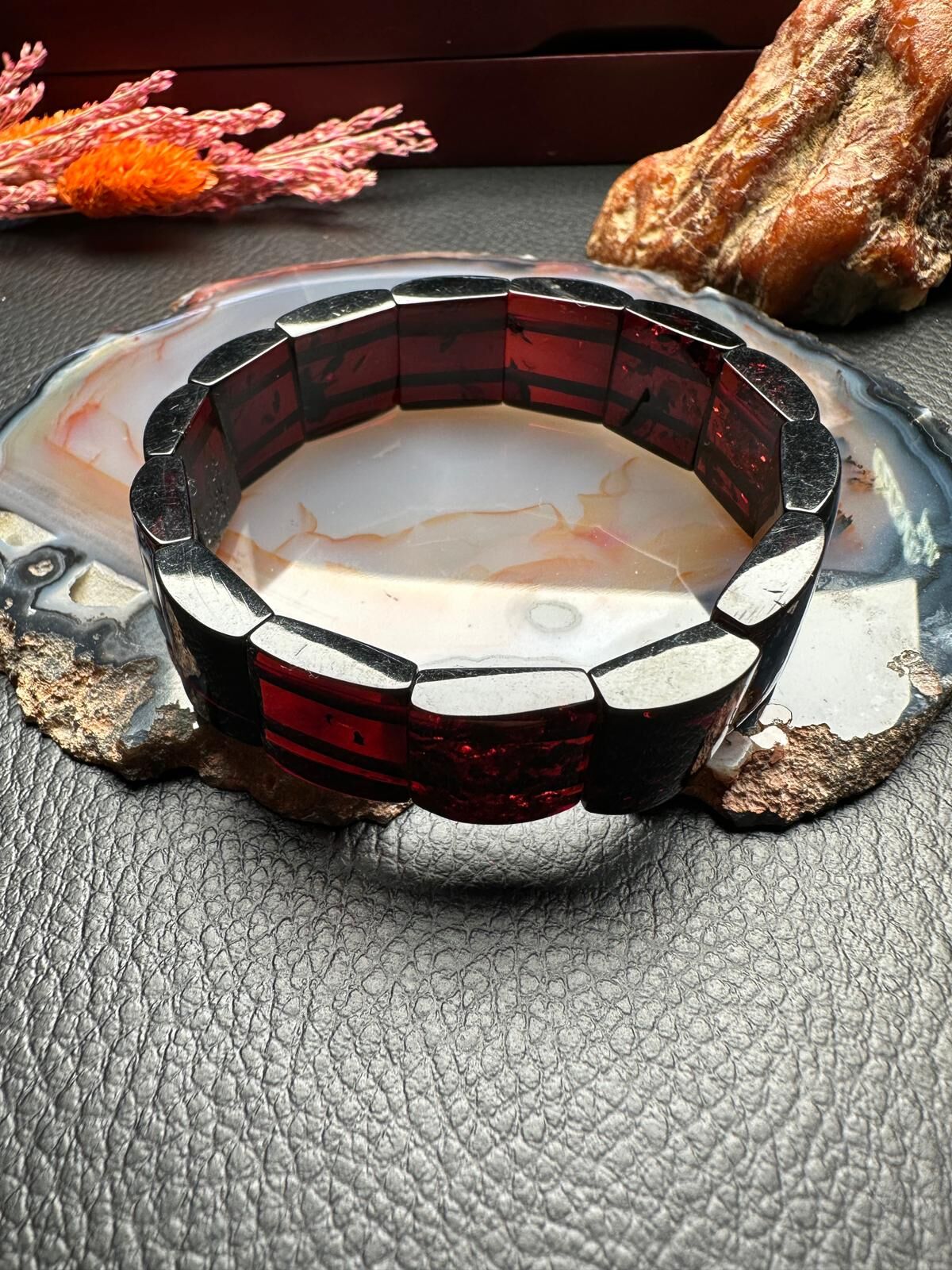 Damla Kehribar Bileklik