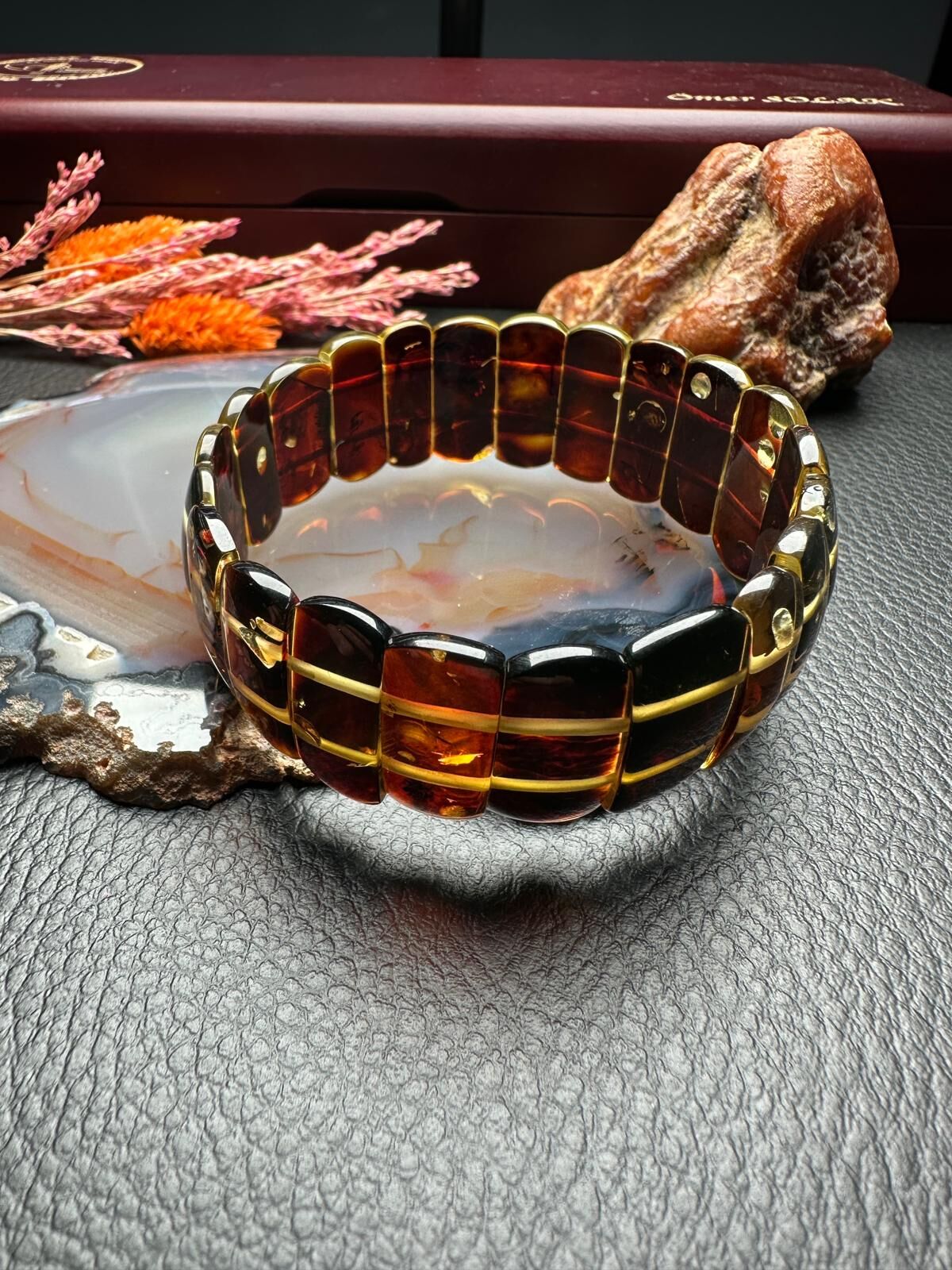 Damla Kehribar Bileklik