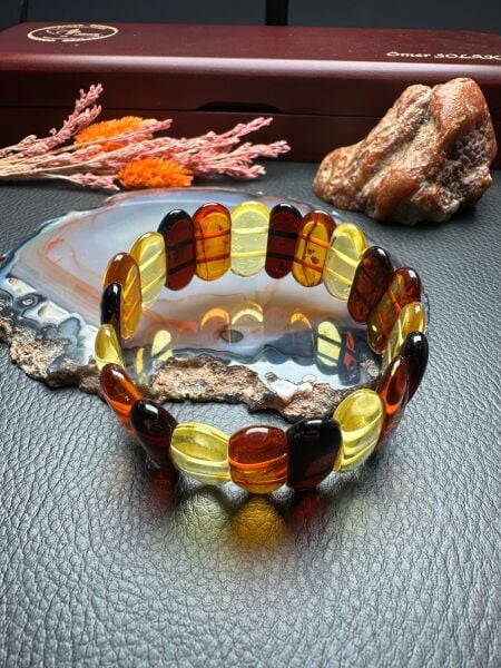 Damla Kehribar Bileklik