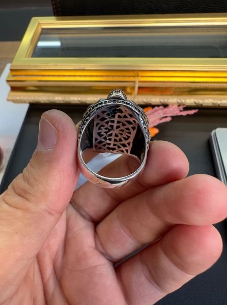 Aslan Kafası Gümüş Yüzük