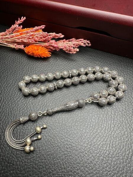 Küre Model Gümüş Tesbih