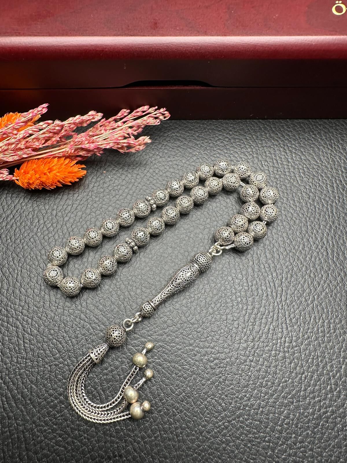 Küre Model Gümüş Tesbih