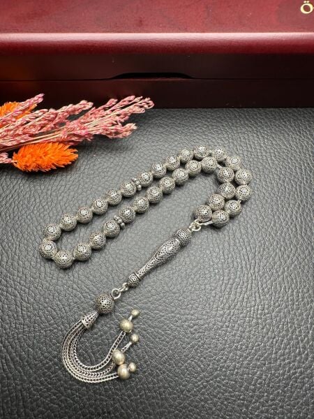 Küre Model Gümüş Tesbih