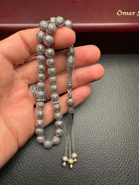 Küre Model Gümüş Tesbih