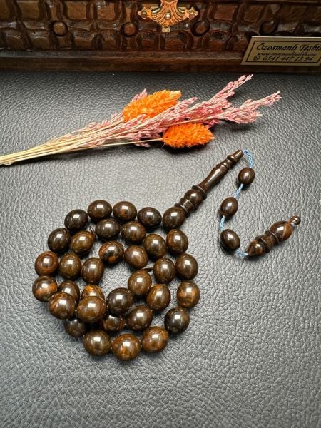 Sıkma Kehribar Tesbih