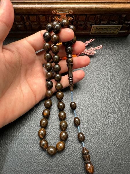 Sıkma Kehribar Tesbih