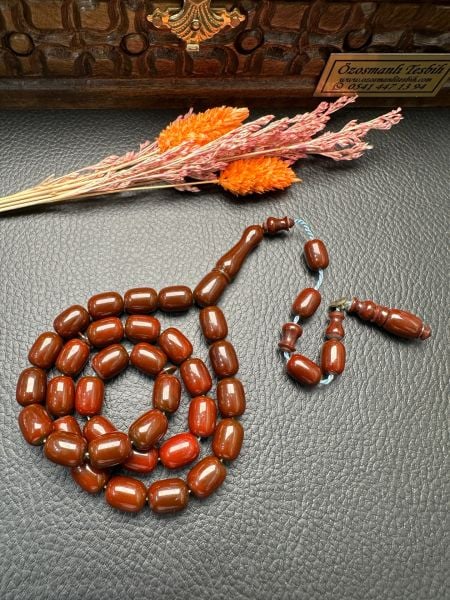 Sıkma Kehribar Tesbih