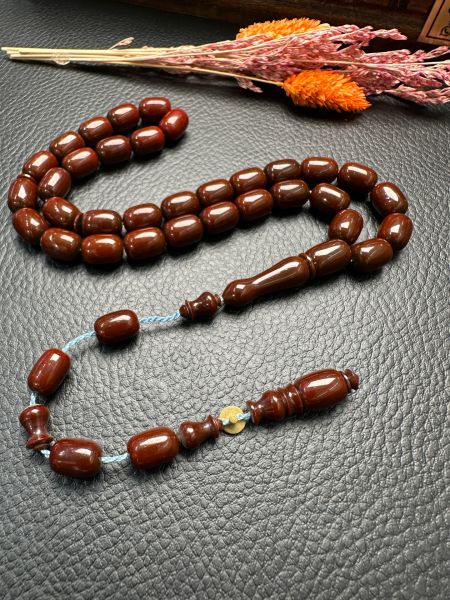 Sıkma Kehribar Tesbih