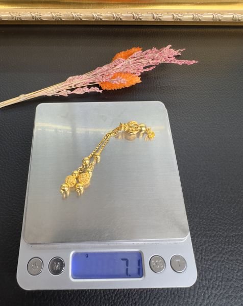 Özel Tasarım Altın Yaldız Kaplama Gümüş Püskül