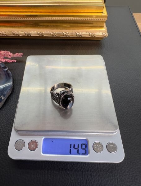 Onix Taşı Gümüş Yüzük