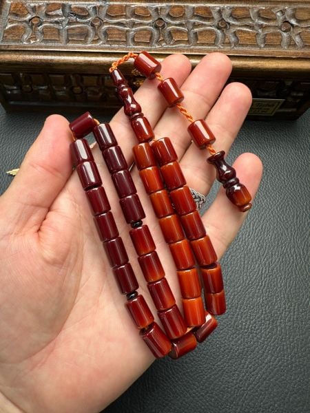 Çubuk Sıkma Kehribar Tesbih