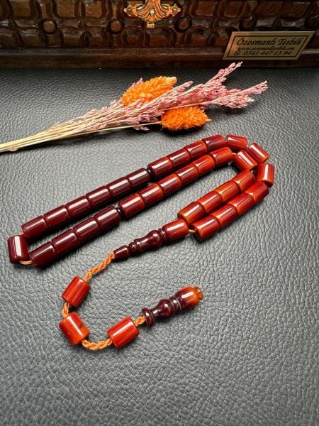 Çubuk Sıkma Kehribar Tesbih