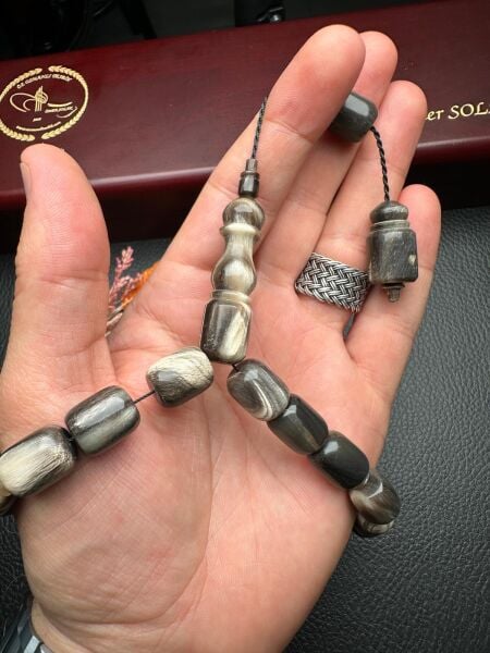 Kapsül Model Maskot Bufalo Boynuzu Tesbih