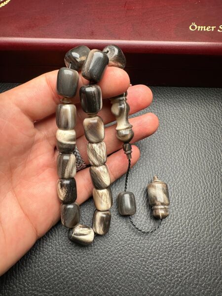 Kapsül Model Maskot Bufalo Boynuzu Tesbih