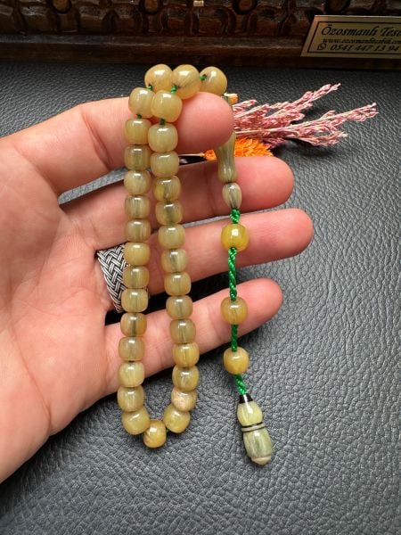 Sıkma Kehribar Tesbih