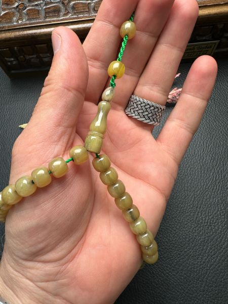 Sıkma Kehribar Tesbih