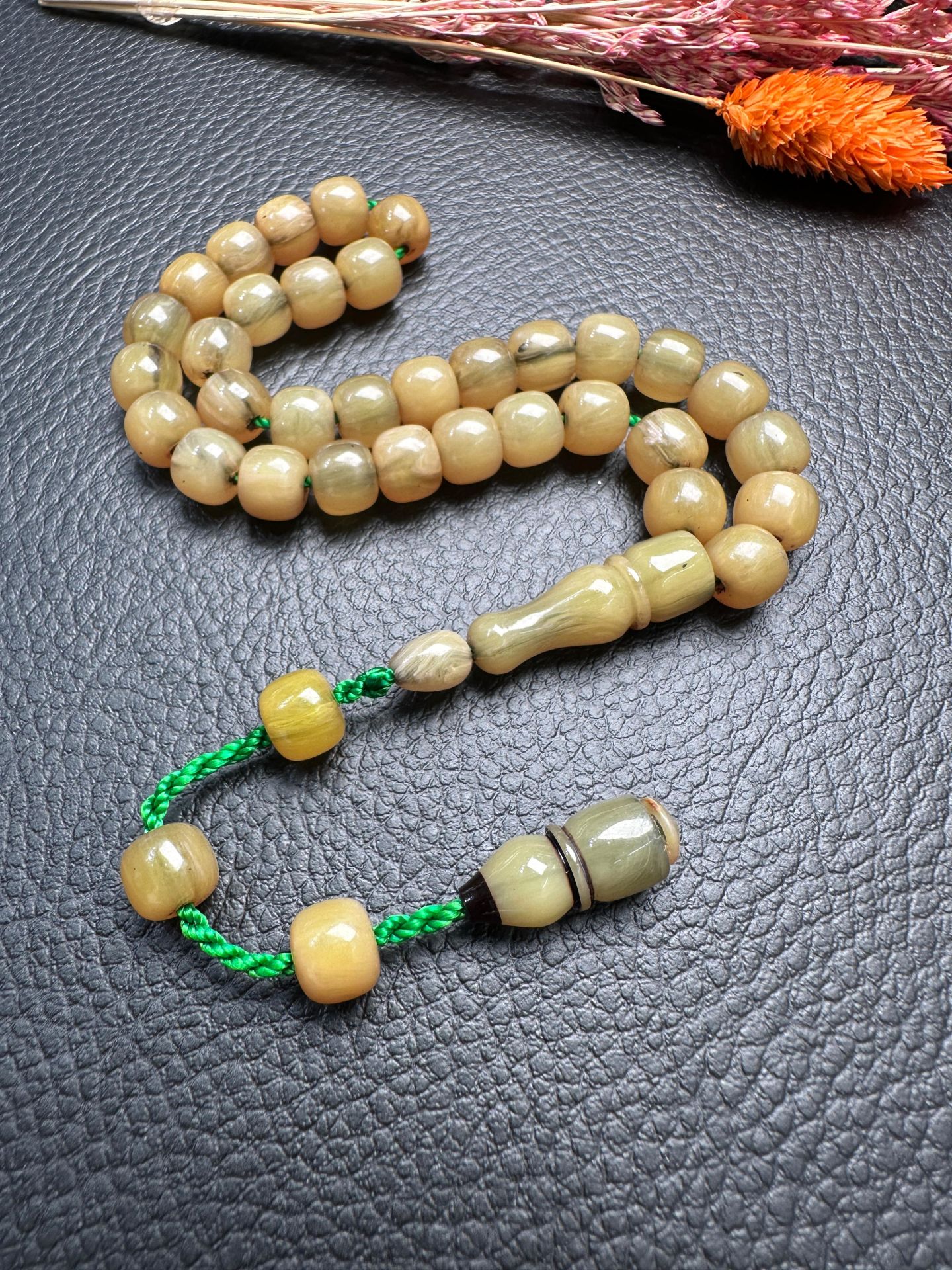 Sıkma Kehribar Tesbih