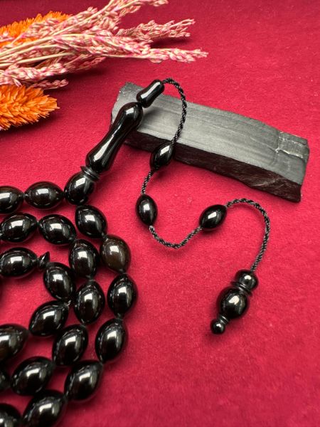 Beyzi Model Sade Erzurum Oltu taşı Tesbih
