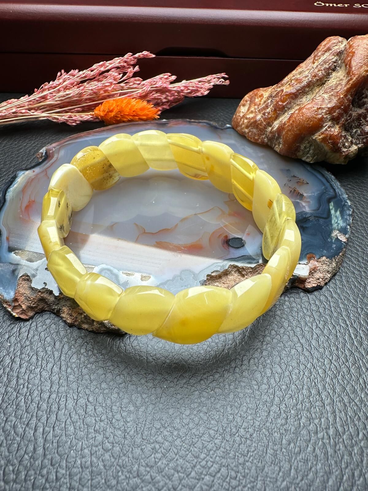 Damla Kehribar Bileklik