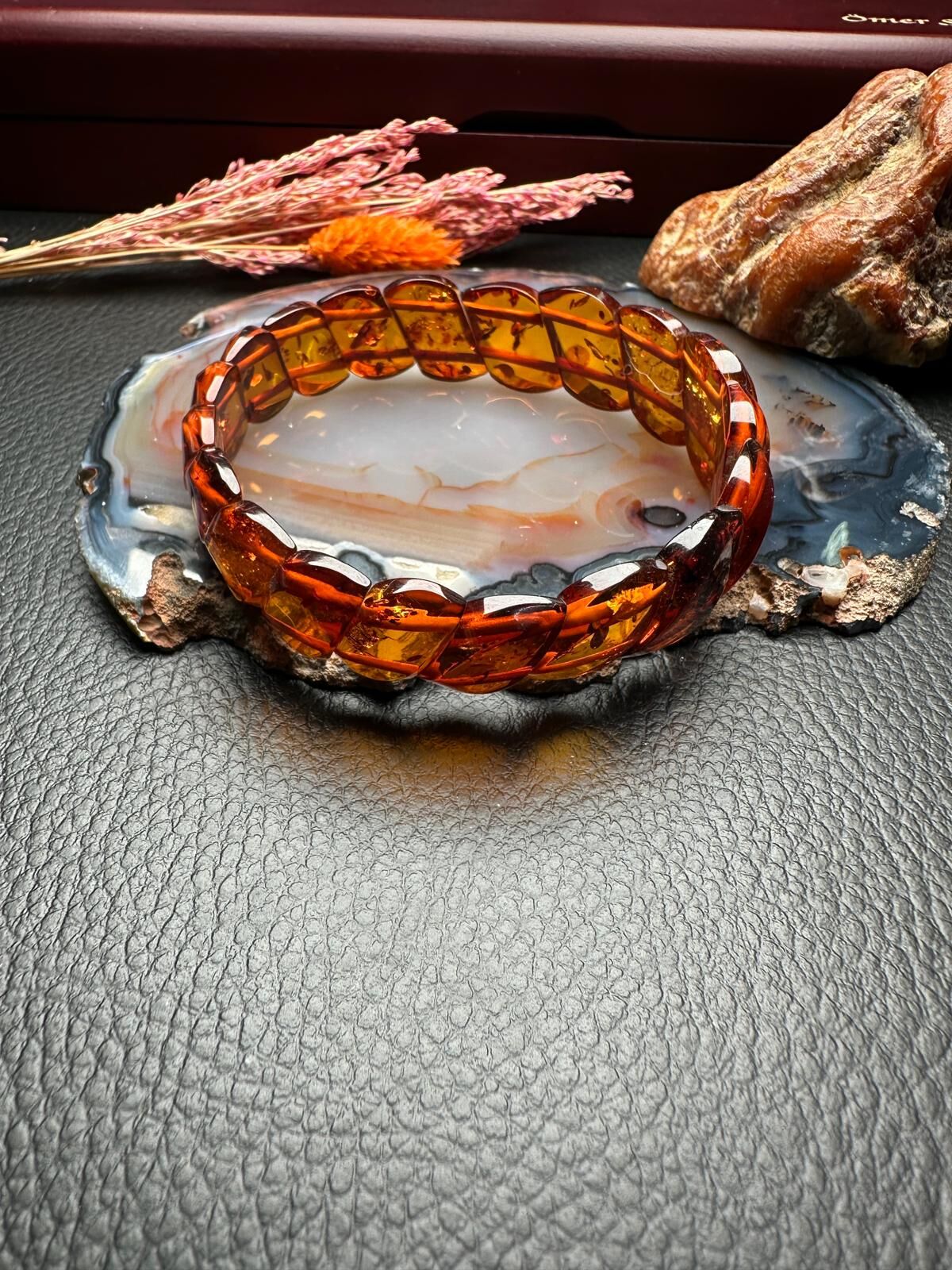 Damla Kehribar Bileklik