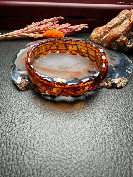 Damla Kehribar Bileklik