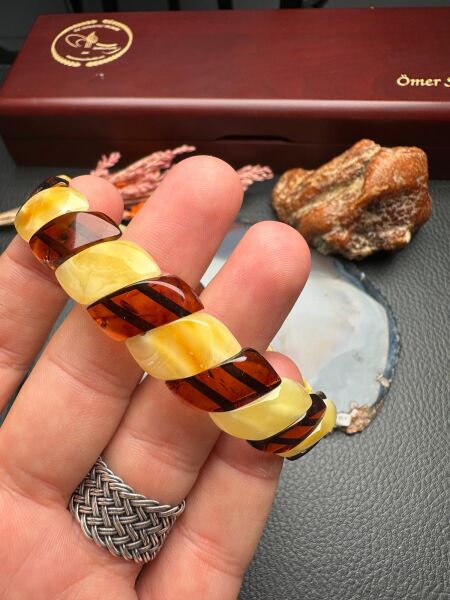 Damla Kehribar Bileklik