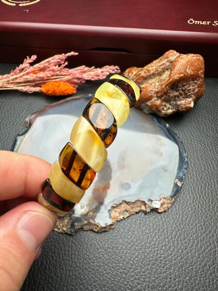 Damla Kehribar Bileklik