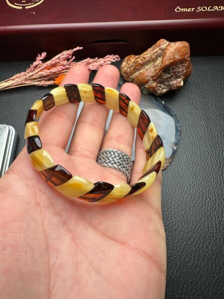 Damla Kehribar Bileklik