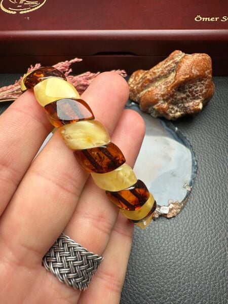 Damla Kehribar Bileklik