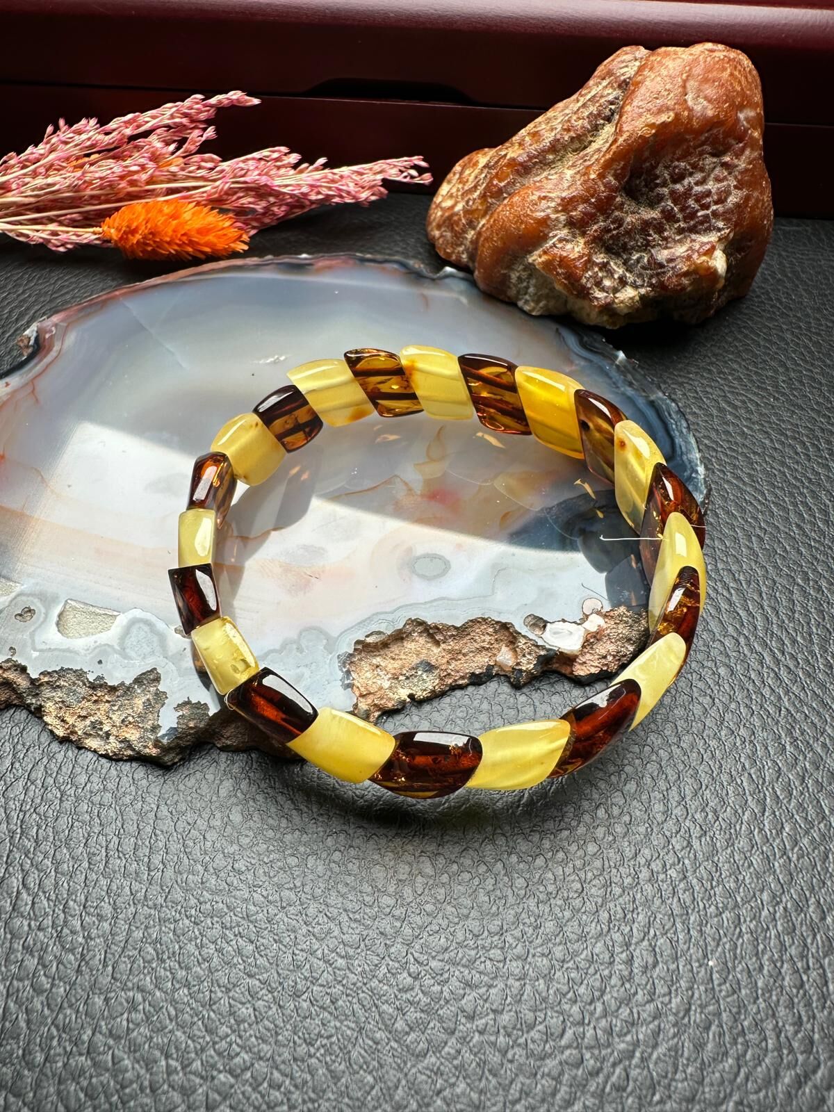 Damla Kehribar Bileklik