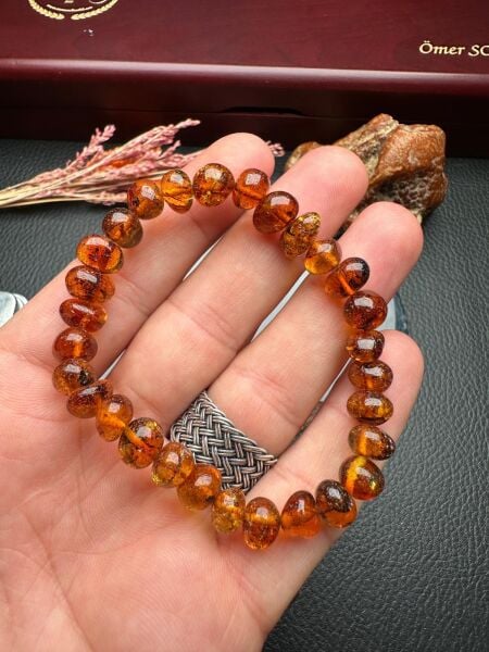 Damla Kehribar Bileklik