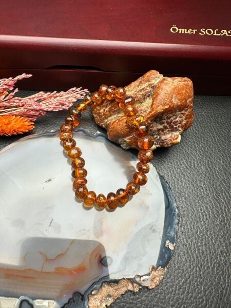 Damla Kehribar Bileklik